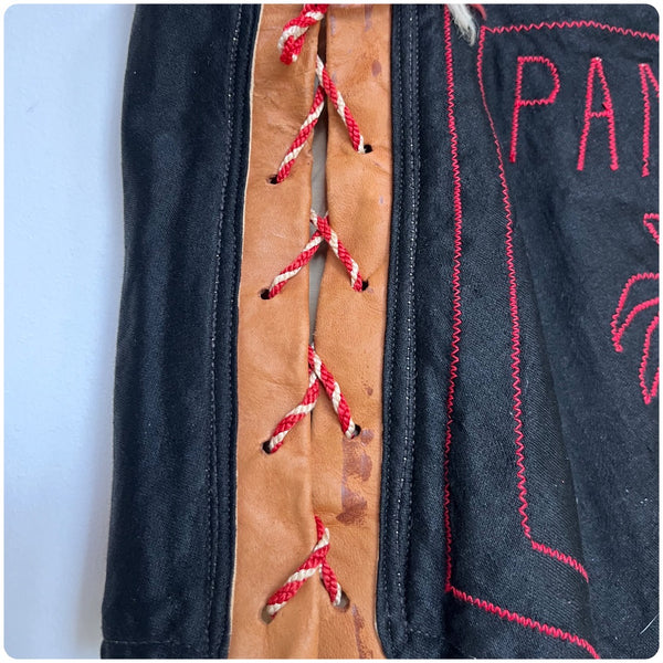 Rare 1940s | WWII Novelty Panties Lace Up Knickers | Suva Fiji | Embroidered