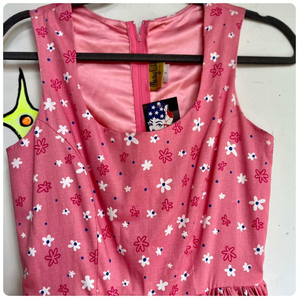 NWT Pinup Couture Mary Blair Pink Fit & Flare 50s Style Dress - Size S