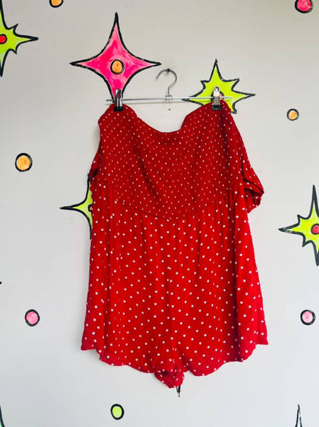 Clown Bozo Circus Halloween Costume Playsuit ā Clowncore Party Outfit w Tie ā L