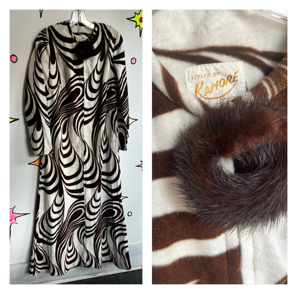 Vintage 60s 70s | Psychedelic Groovy Mid Century Robe