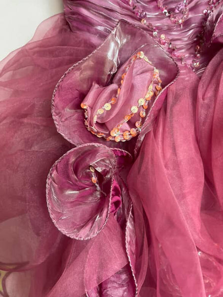Pink Fairy Princess Ball Gown Dress - Y2K Formal Prom Dress - Small/XS