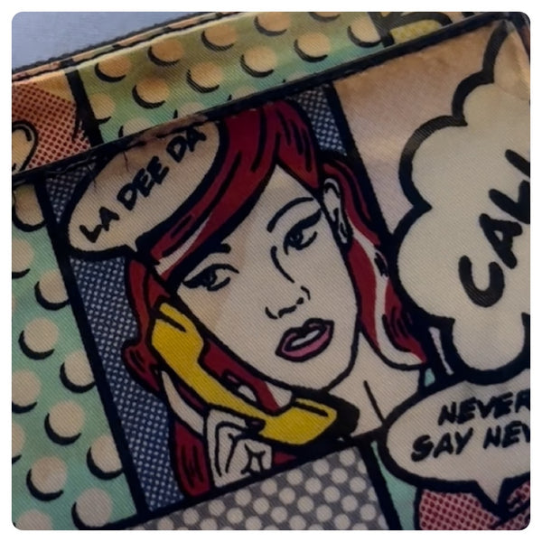 Kate Spade Pop Art Comic Wallet - Multicolor Statement Piece - Rare - Call Me