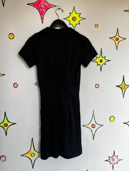 Grease Pink Ladies Rizzo Black Dress β Retro Halloween Costume β Size M/L