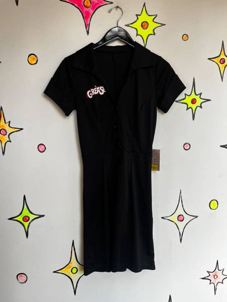 Grease Pink Ladies Rizzo Black Dress β Retro Halloween Costume β Size M/L