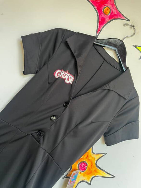 Grease Pink Ladies Rizzo Black Dress β Retro Halloween Costume β Size M/L
