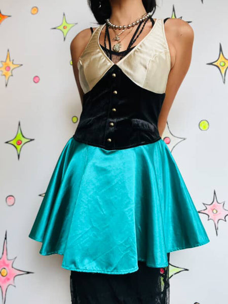 Mad Hatter Halloween Costume Dress – Clowncore Party Outfit – Leg Avenue – M