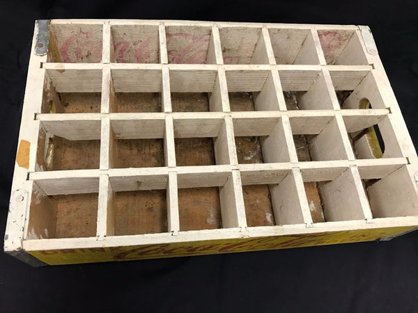 Vintage 1960s Coca Cola Wooden Crate Box 24 Bottle Carrier