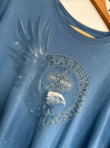 Vintage 90s Harley Davidson Tee | Biker Grunge Route 66 Graphic T-Shirt XL