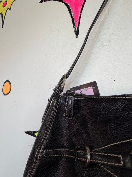Y2K Franco Sarto Shoulder Bag | Minimalist Vegan Leather Purse