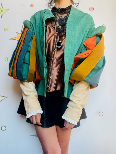 1930s Theatrical Renaissance Doublet – Pirate Fantasy Reenactment Jacket Costume