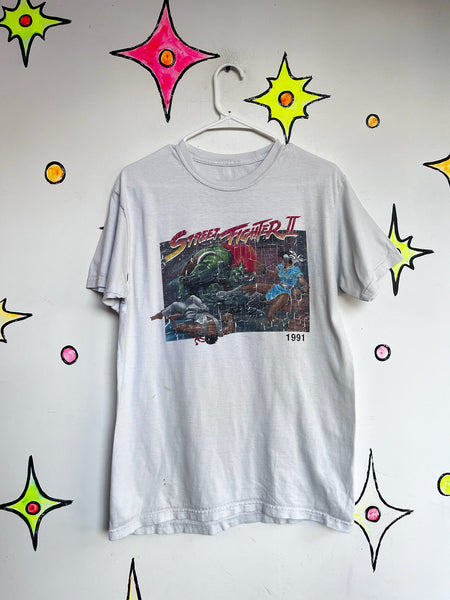 Y2K Mortal Kombat Dragon Tee Gamer Grunge Goth Graphic Novelty T-Shirt - M