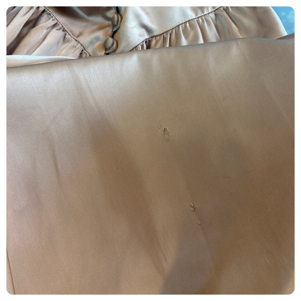 Vintage 40s Jonathan Logan Champagne Satin Evening Gown | Hollywood Glam | S