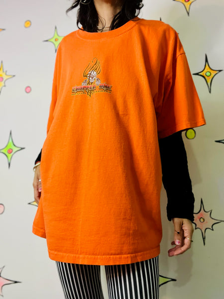 Vintage 90s Chopper Biker Motorcycle Chopper Grunge Skull Graphic Tee - XL