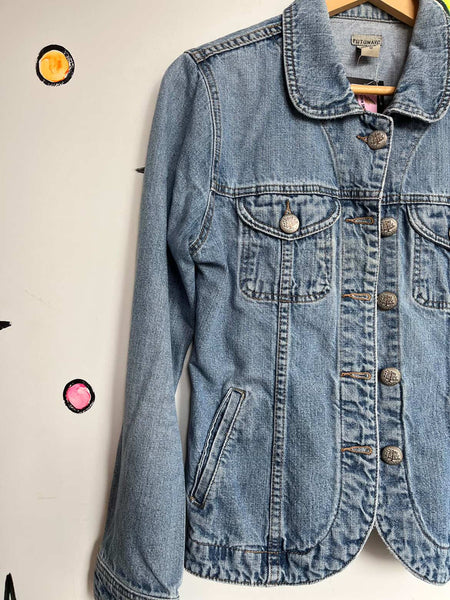 Y2K Fairy Grunge Indie Sleaze Denim Jacket – 100% Cotton - Size M