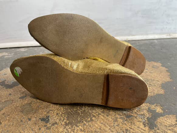 1960s Gold Lamé Lurex Space Age Ankle Booties - Mod Go‑Go Boots - 6.5 - 7