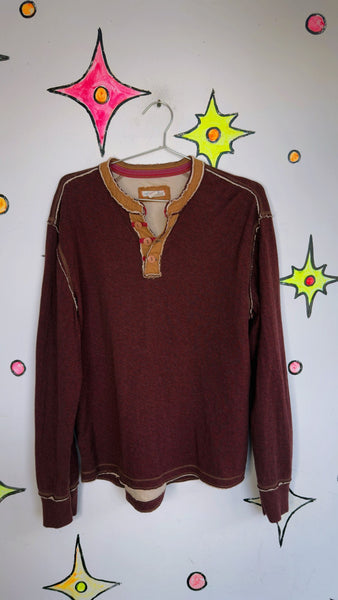 Unisex Global Coffeehouse Long Sleeve Tee | Y2K Grunge Emo Boho Earthtones M
