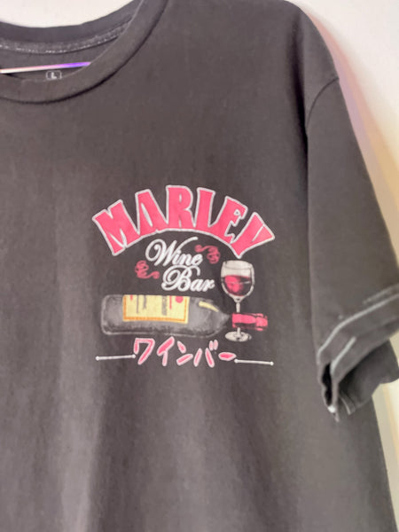 Soft Vintage Japanese Souvenir Tee Bar Shirt Graphic T-Shirt - Grunge Novelty L