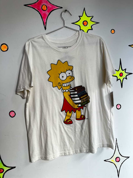 90s Y2K | Simpsons Graphic Tee | Lisa Simpson | The Simpsons T Shirt - Size L