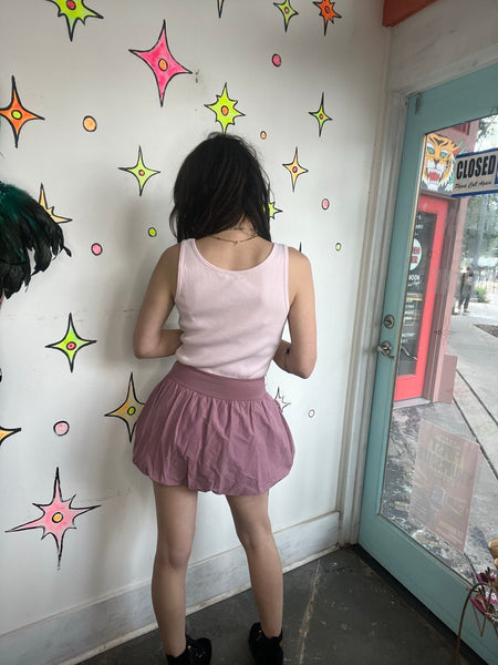 Y2K Pink Lilac Bubble Skirt Sculptural Fairy Grunge Avant Garde Mini M
