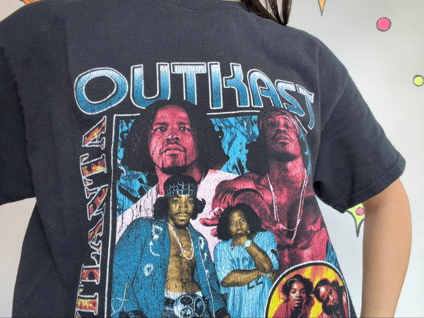 Vintage Y2K Outkast T Shirt 2000s Rap Tee Hip Hop Concert Band Graphic Grunge M