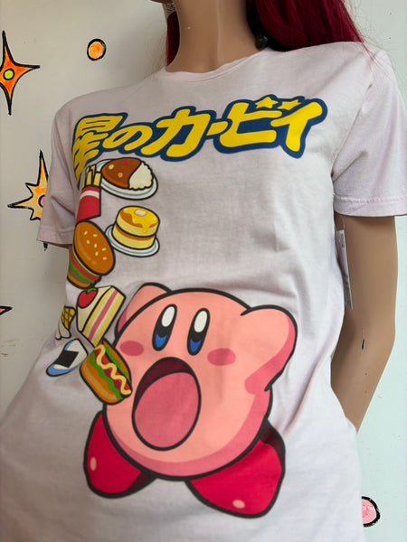 Vintage Kirby Nintendo Graphic Tee Pastel Kawaii Skater Streetwear S/M