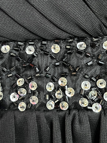 Y2K Rhinestone Babydoll Mini Dress Pixie Mall Goth Fairy Grunge Party Dress S