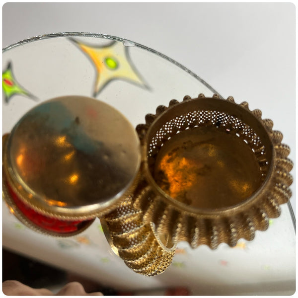 Vintage Micro Mosaic 1960s Italian Box Pill Box Ring Box Rococo Revival