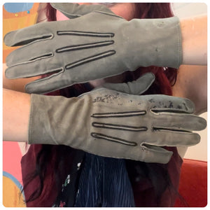 1940's Leather Military Officer Gloves
