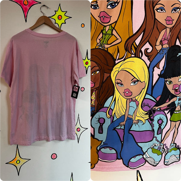 Vintage Y2K | Pink Emo Indie Sleaze McBling Fairy Grunge Bratz Tee T Shirt | XL