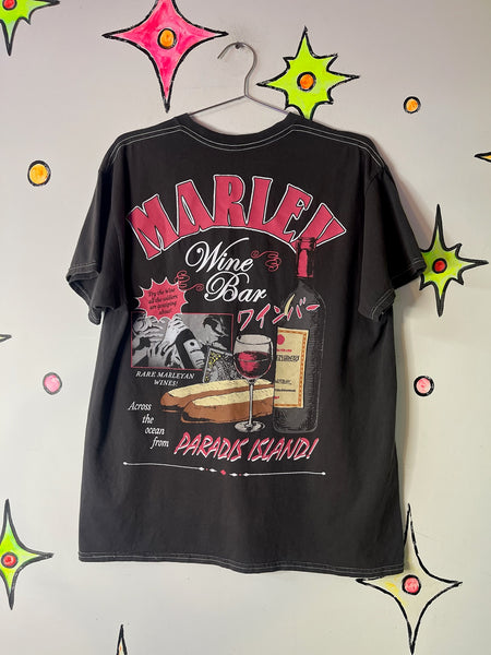 Soft Vintage Japanese Souvenir Tee Bar Shirt Graphic T-Shirt - Grunge Novelty L