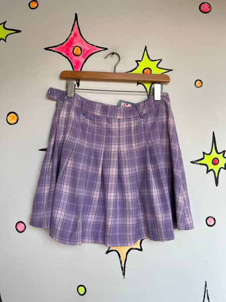 Vintage 90s Y2K Plaid Tartan Mini Skirt Hot Topic Grunge Emo Schoolgirl Skirt M