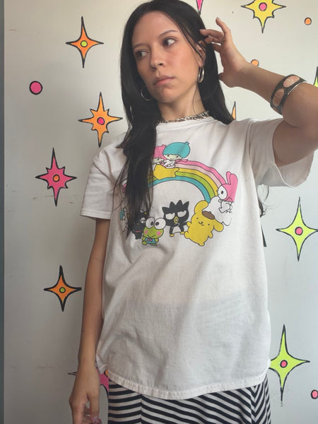 Sanrio Graphic T-Shirt Kawaii Harajuku Y2K Anime Cute Casual Tee Medium