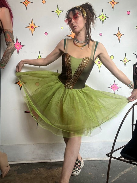 Fairy Ballet Costume Dress Balletcore Fantasy Medieval Cosplay Dance Dress Small