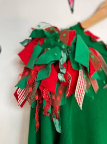 Vintage 80s Tacky Ugly Christmas Sweater w Bows | Holiday Party Sweater | M