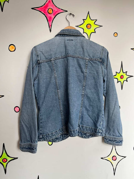 Y2K Fairy Grunge Indie Sleaze Denim Jacket – 100% Cotton - Size M