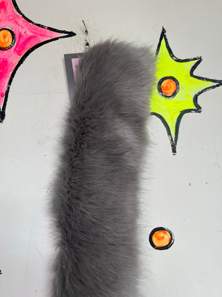 Vegan Fur Stole Old Hollywood Glam Faux Fur Mob Wife Vintage Glamour Shrug
