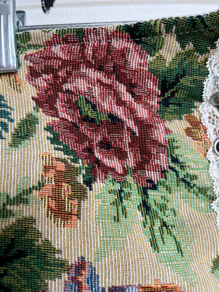 Y2K Tapestry Corset Lace-Up Belt | Waist Cincher | Pirate Fairy Grunge Rococo