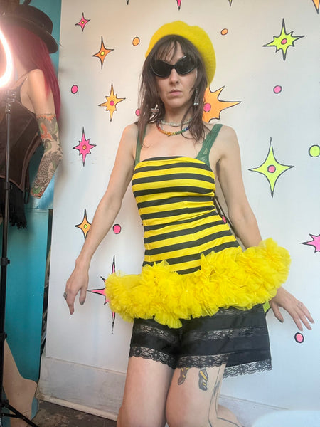 Leg Avenue Bee Costume Cute Bumble Bee Halloween Cosplay Dress S/M