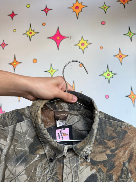 Camo Shirt Jacket Gorpcore Grunge Oversized Utility Skater Streetwear | XL
