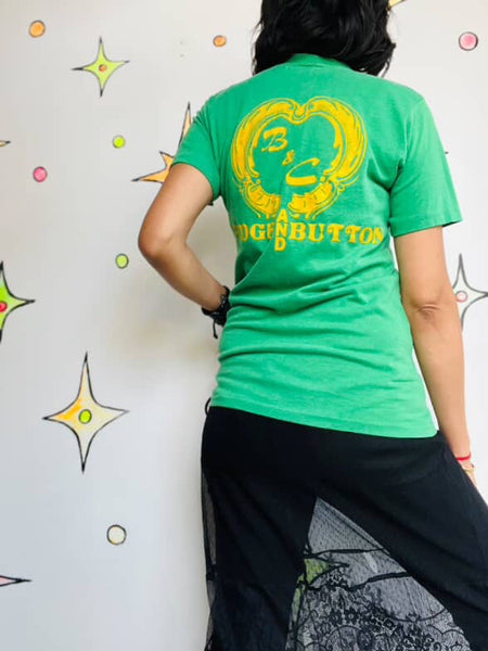 Vintage 70s 80s Reno's ACES Green Team Tee - Single Stitch - Small - Retro