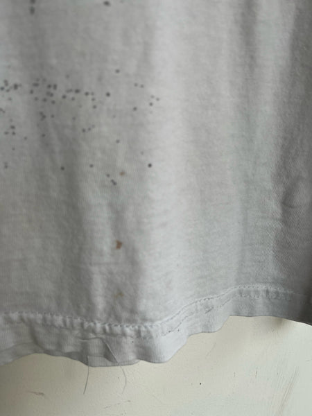 Vintage 90s White Souvenir Brooklyn New York Graphic T-Shirt | 100% Cotton | S
