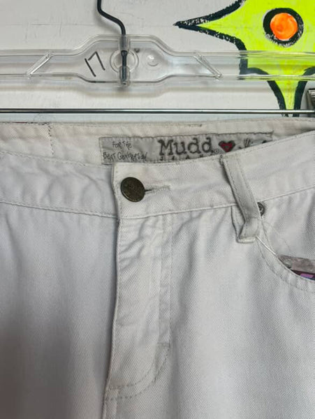 Y2K Off-White MUDD Low Rise Flares | Fairy Grunge Boho Bell Bottom Jeans | 3