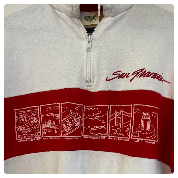 Vintage 80s 90s | San Francisco Retro Grunge Souvenir Pullover Sweatshirt | L