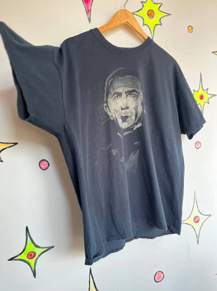 Vintage Bela Lugosi DRACULA T-Shirt - Halloween Horror Vampire Tee - XL
