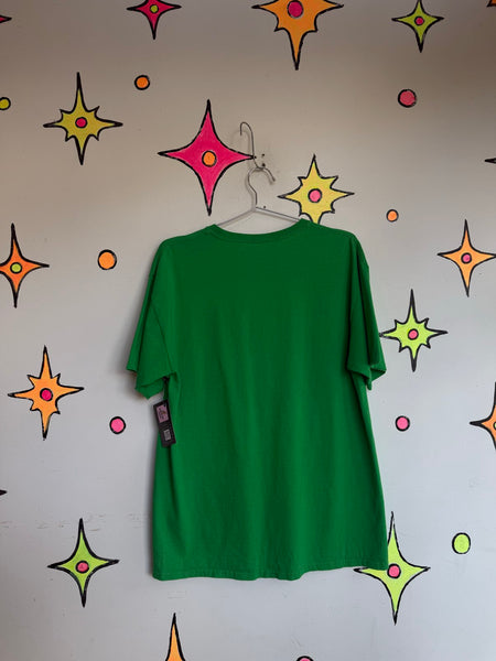 Leprechaun Costume T-Shirt Irish St Patrick's Day Tee Oversized Green Graphic L