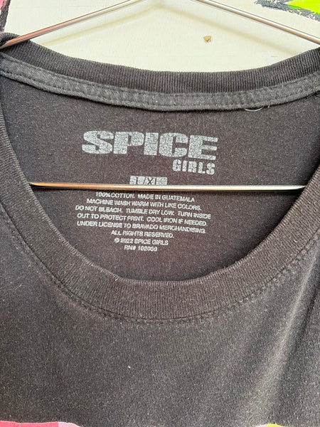 Vintage Y2K Spice Girls Graphic Tee Thrashed Indie Sleaze Pop Music Shirt | L/XL
