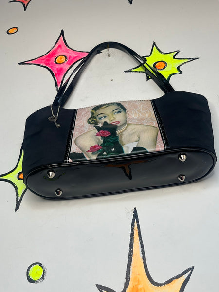 90s Old Hollywood Glam Purse Forever by Fossil Vintage Evening Shoulder Bag