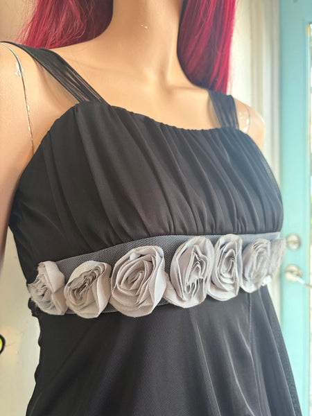 Y2K Fairy Grunge Babydoll Dress | Whimsy Goth Tiered Ruffle Mini S