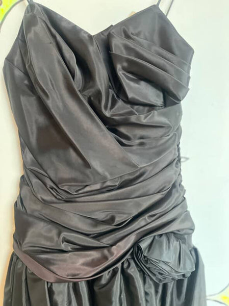 Vintage 80s Little Black Dress - Poofy Formal Party Prom - Small