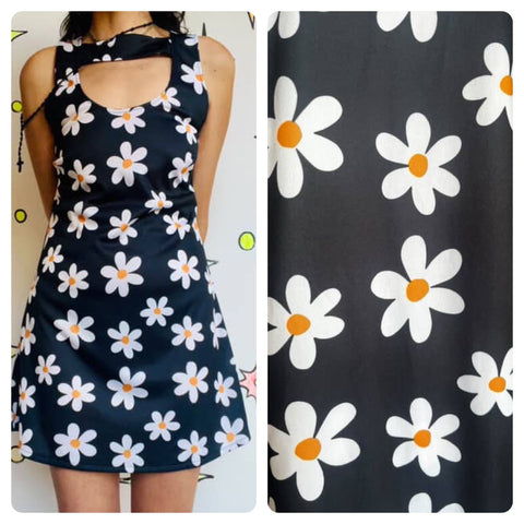 Retro 90s does 60s 70s | MOD GoGo Psychedelic Disco Mini dress | Size Small